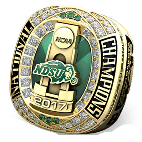 2017 North Dakota State University Football National Championship Ring
